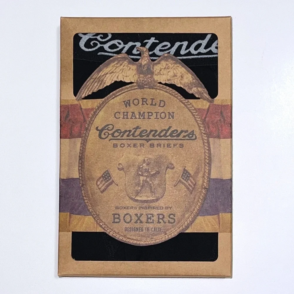 Contenders Clothing Mens Mike‎ Boxer Briefs Black Small Ride Control Technology